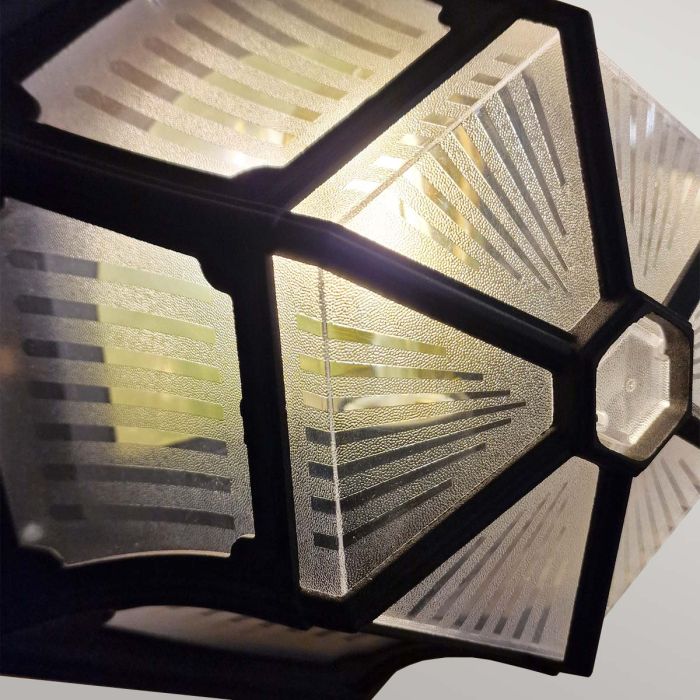 Parish 1 Light Ceiling Flush - Black