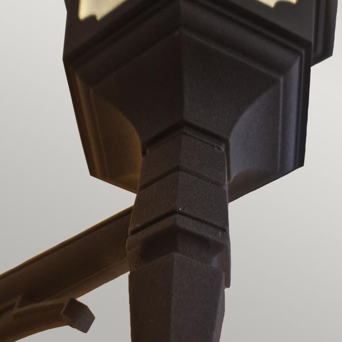 Parish 1 Light Down Wall Lantern - Black