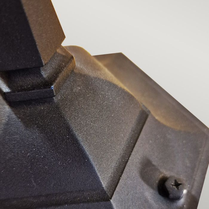 Parish 1 Light Pillar Lantern - Black