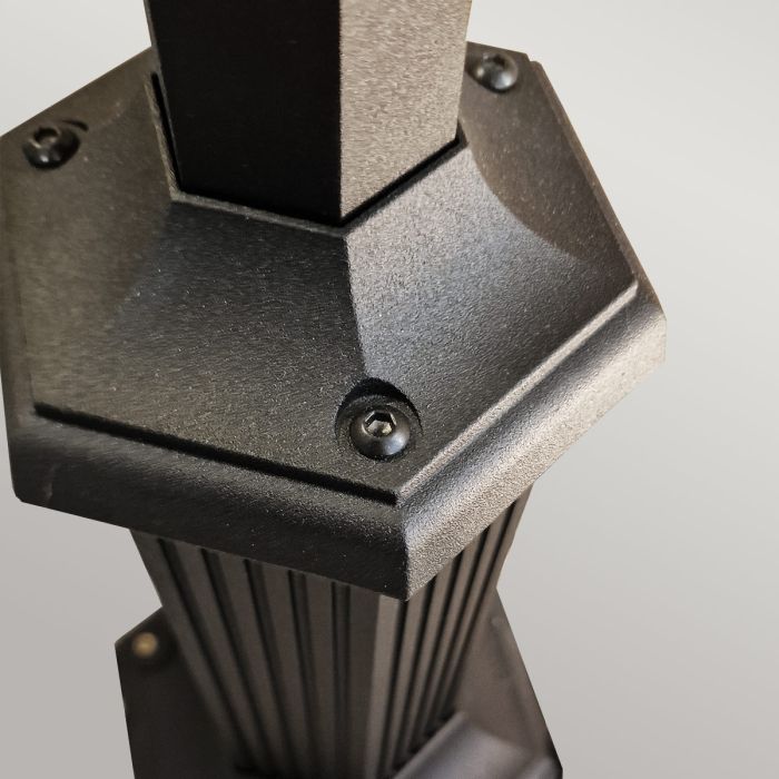 Parish 1 Light Lamp Post - Black