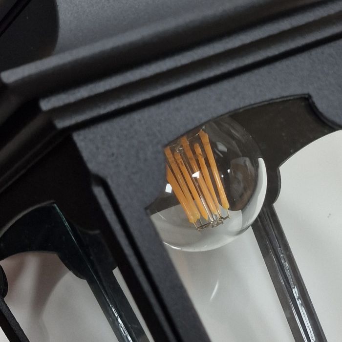 Parish 1 Light Chain Lantern - Black