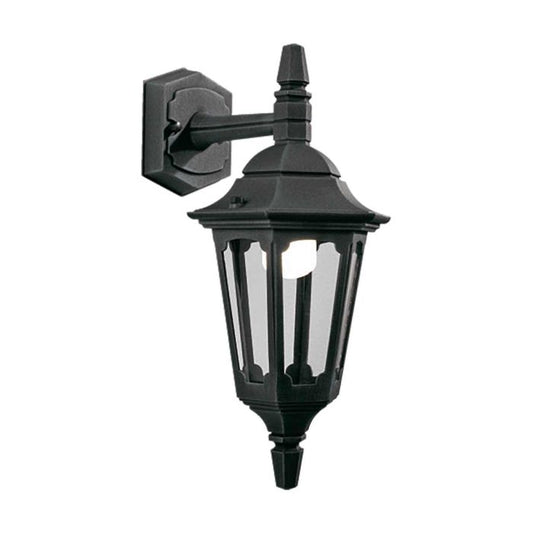 Parish Mini 1 Light Down Wall Lantern - Black