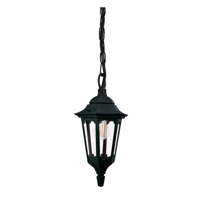 Parish Mini 1 Light Chain Lantern - Black