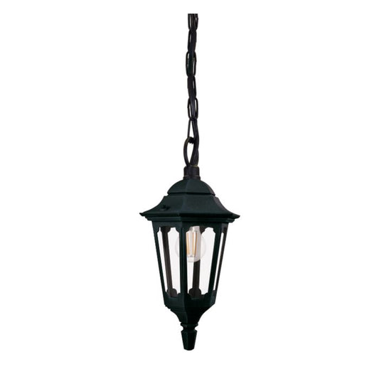 Parish Mini 1 Light Chain Lantern - Black