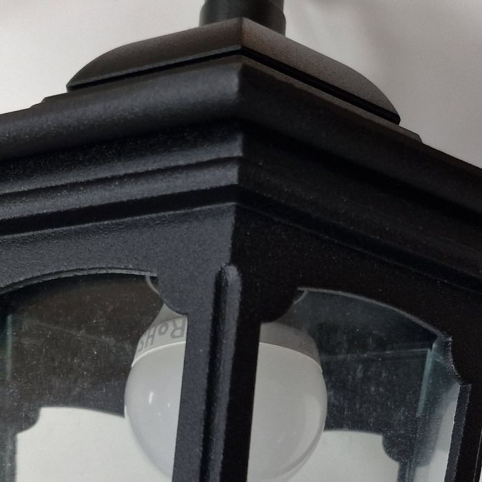 Parish Mini 1 Light Chain Lantern - Black