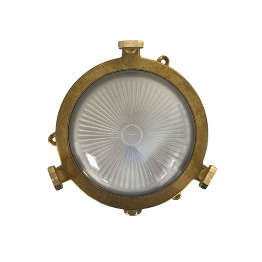 Plain Mini Porthole Bulkhead (Raw Brass)