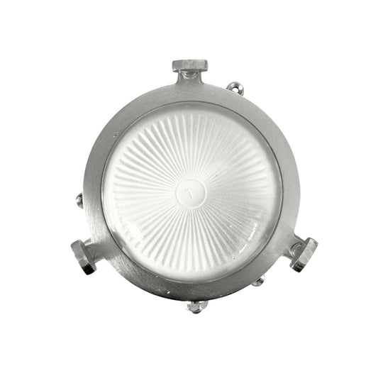 Plain Mini Porthole Bulkhead (Satin Nickel)