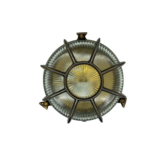 Extra Large Radial Porthole Bulkhead (Antique Brass)