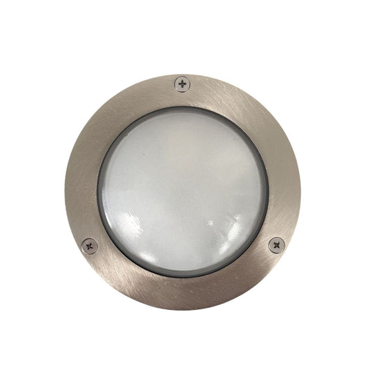 Compact Mini Circular Bulkhead Plain (Satin Nickel)