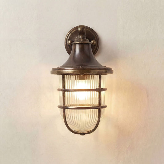 Large Wall Lantern (Antique Brass)