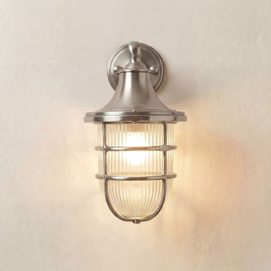 Large Wall Lantern (Satin Nickel)
