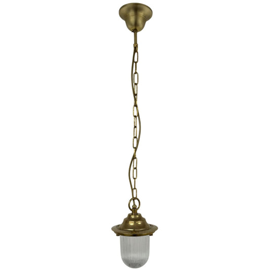 Pendant Lantern Plain (Raw Brass)
