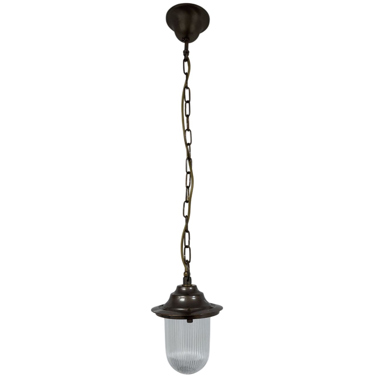 Pendant Lantern Plain (Antique Brass)