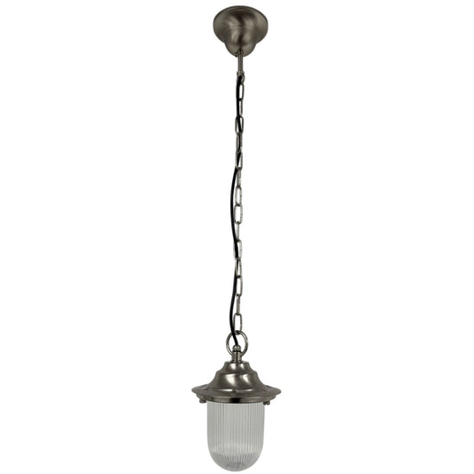 Pendant Lantern Plain (Satin Nickel)