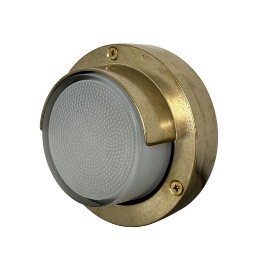 Eyelid Compact Mini Walkway Light (Raw Brass)