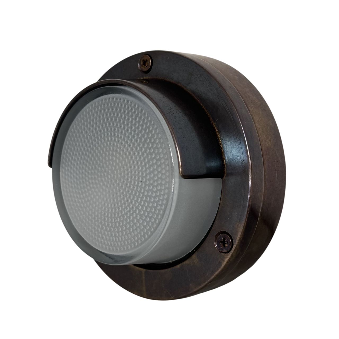 Eyelid Compact Mini Walkway Light (Antique Brass)