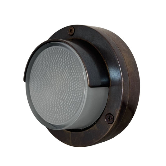 Eyelid Compact Mini Walkway Light (Antique Brass)