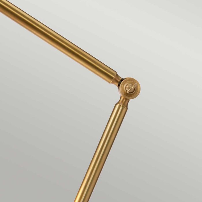 Provence 1 Light Floor Lamp - Aged Brass