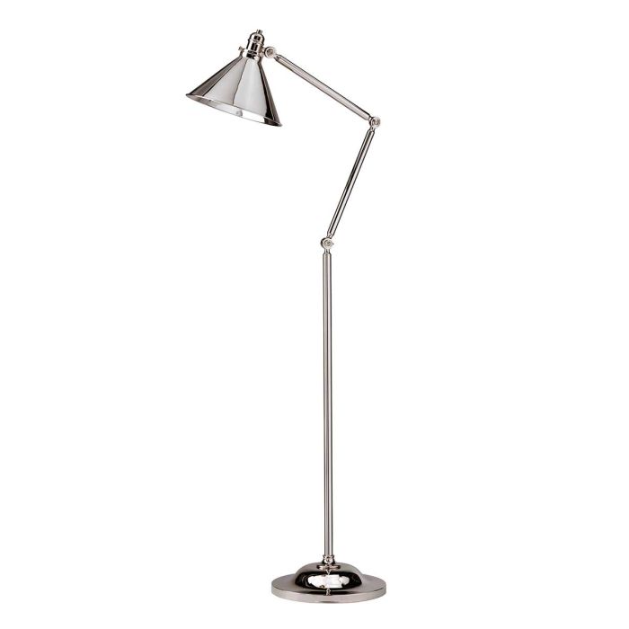 Provence 1 Light Floor Lamp - Polished Nickel