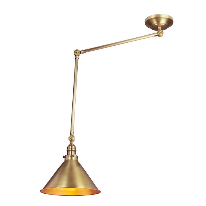 Provence 1 Light Wall Light/Pendant - Aged Brass