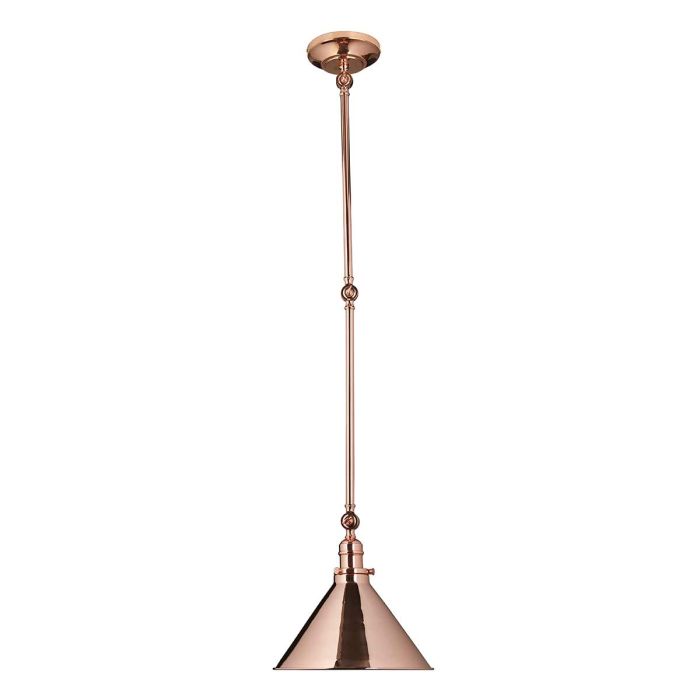 Provence 1 Light Wall Light/Pendant - Polished Copper