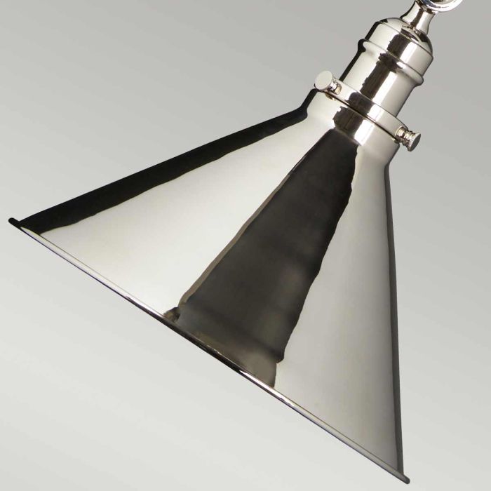 Provence 1 Light Wall Light/Pendant - Polished Nickel