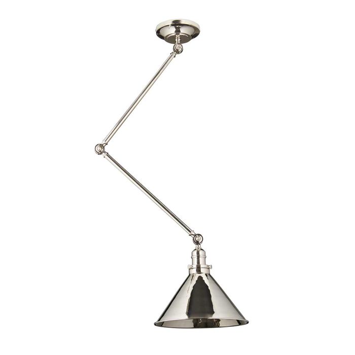 Provence 1 Light Wall Light/Pendant - Polished Nickel