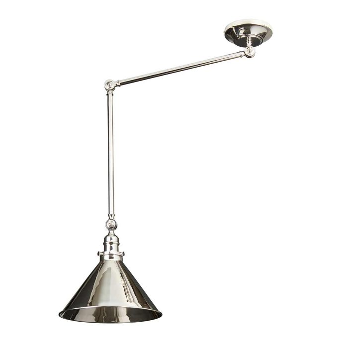 Provence 1 Light Wall Light/Pendant - Polished Nickel