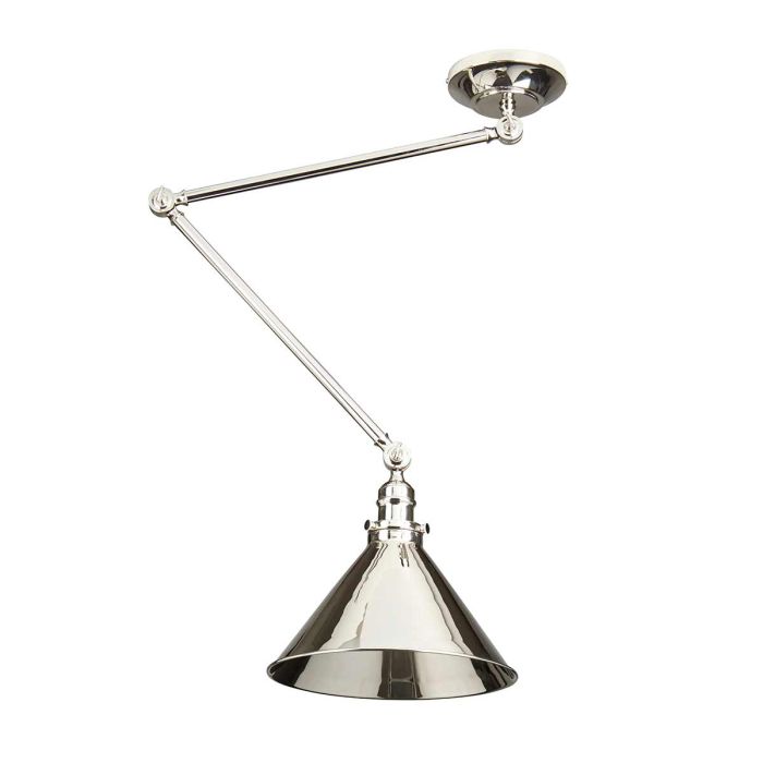 Provence 1 Light Wall Light/Pendant - Polished Nickel