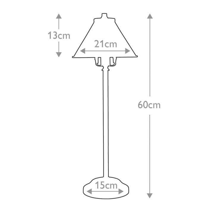 Provence 1 Light Stick Lamp - Old Bronze