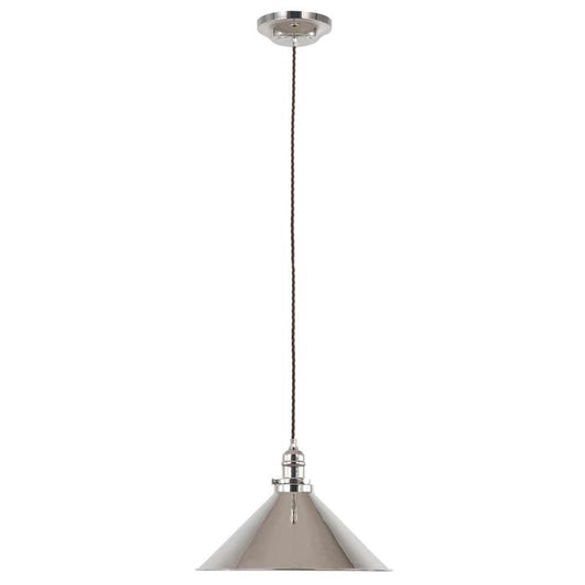 Provence 1 Light Pendant - Polished Nickel