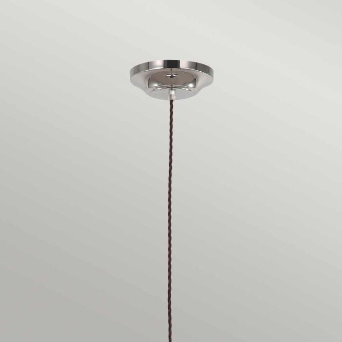 Provence 1 Light Pendant - Polished Nickel