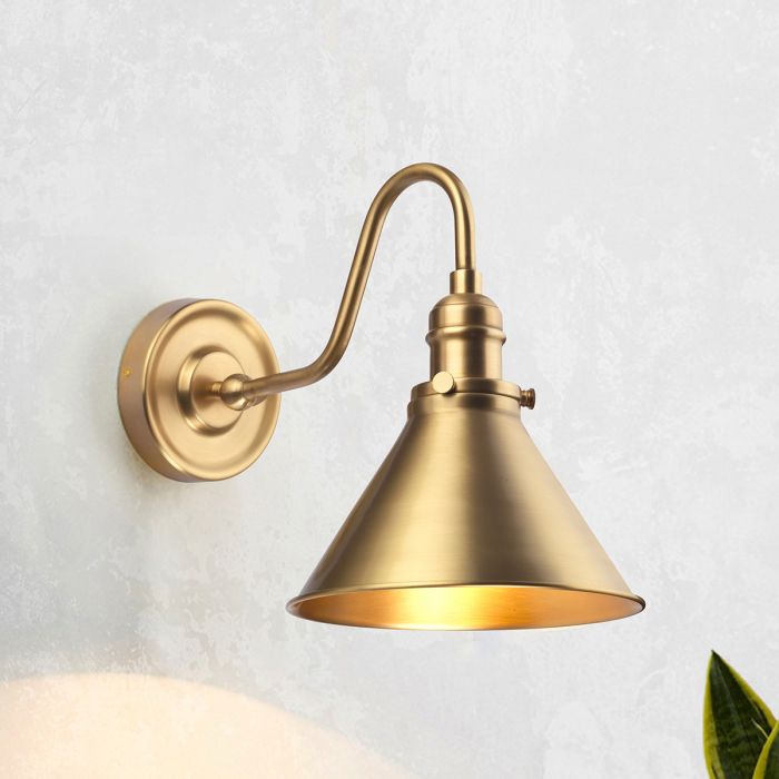 Provence 1 Light Wall Light - Aged Brass