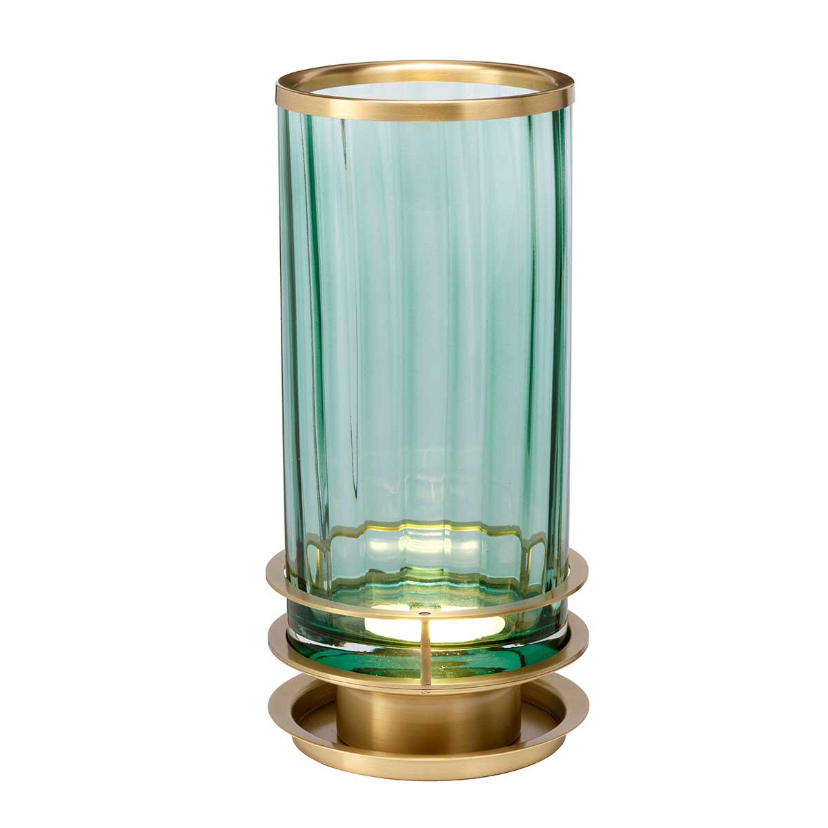 Arno Table Lamp – Green – Aged Brass