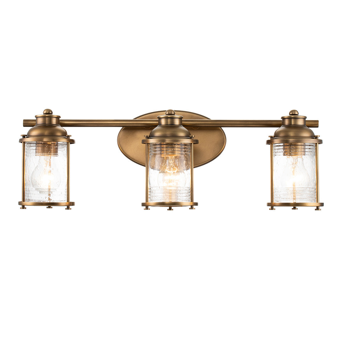 Ashland Bay 3 Light Wall Light – Brass