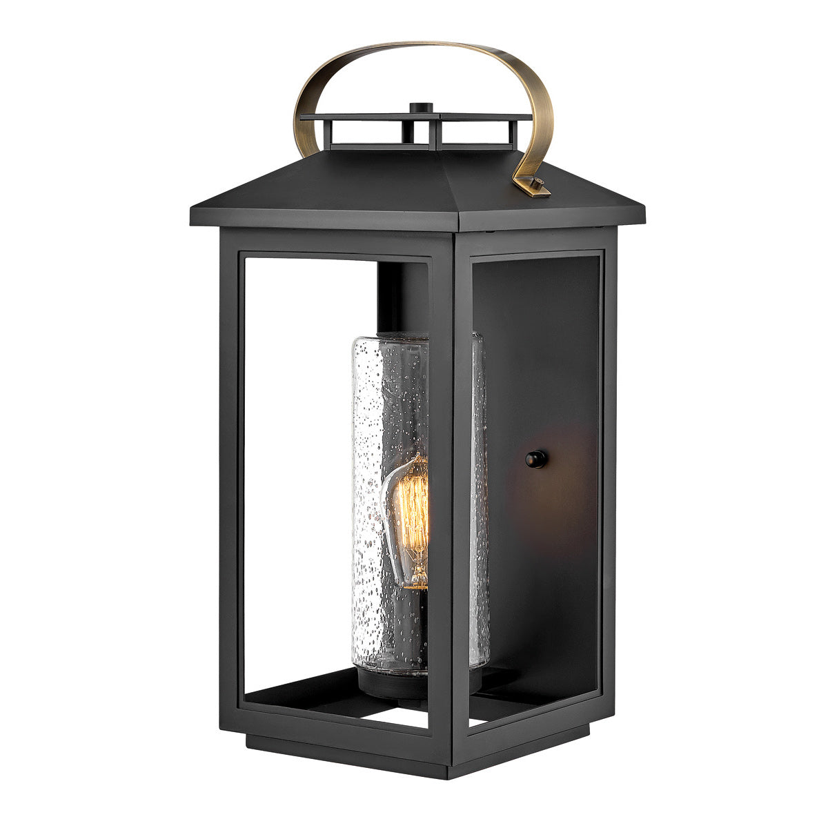 Atwater 1 Light Large Wall Lantern – Black