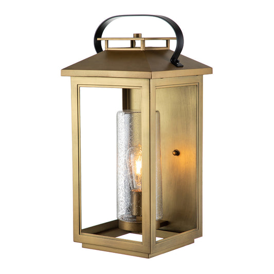 Atwater 1 Light Large Wall Lantern – Brass