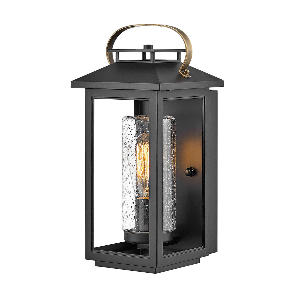 Atwater 1 Light Small Wall Lantern – Black