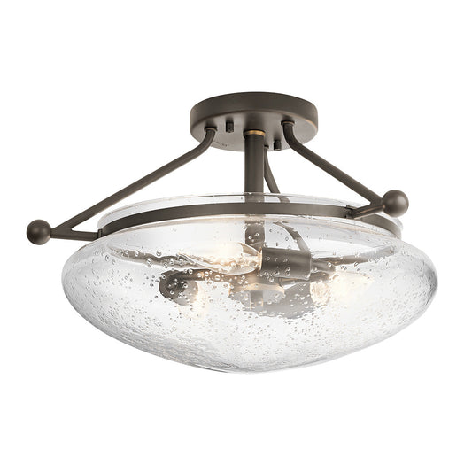 Belle 3 Light Semi-Flush Mount – Olde Bronze