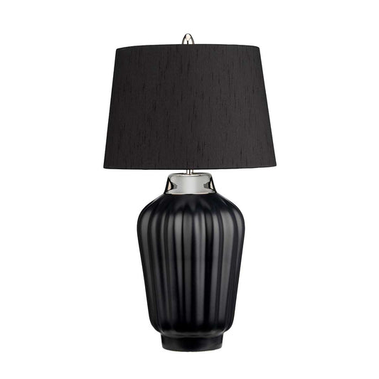 Bexley 1 Light Table Lamp – Black & Polished Nickel