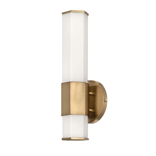 Facet Single LED Wall Light – Brass