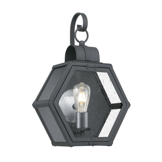 Heath 1 Light Medium Wall Lantern – Black