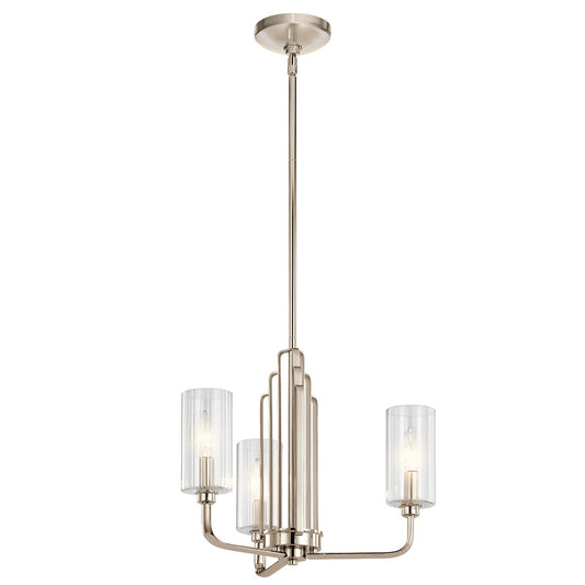 Kimrose 3 Light Chandelier – Nickel