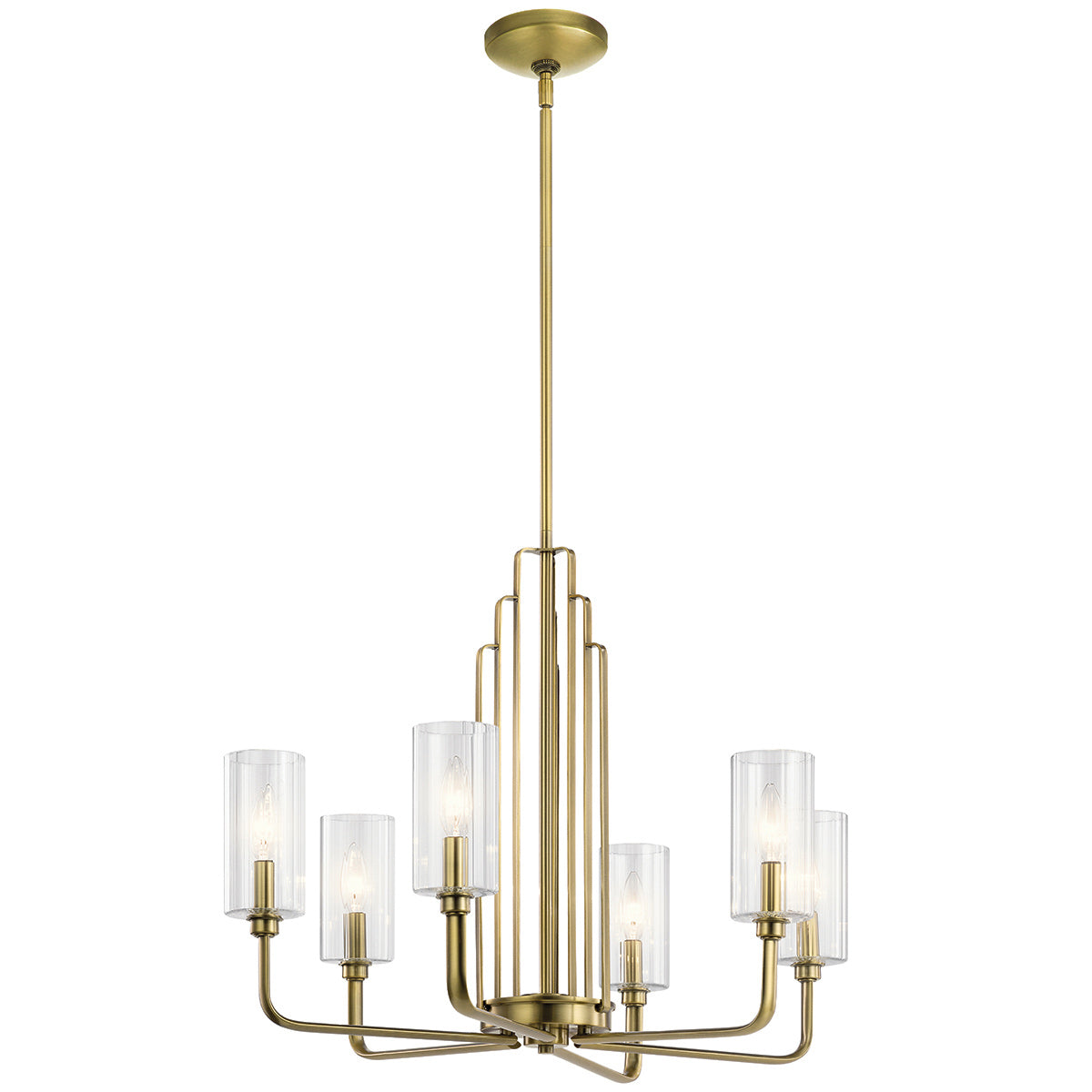 Kimrose 6 Light Chandelier – Brass