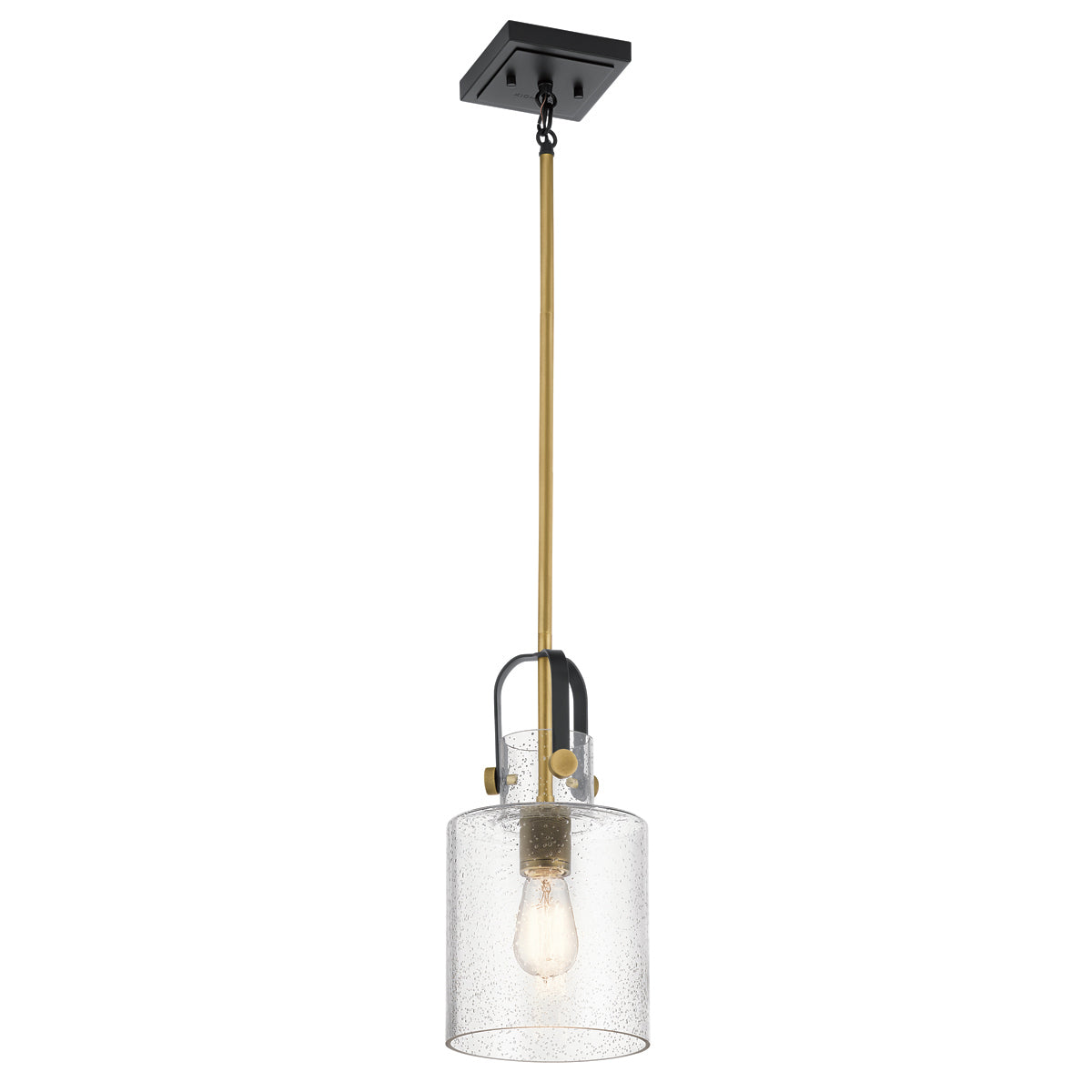 Kitner 1 Light Pendant – Brass