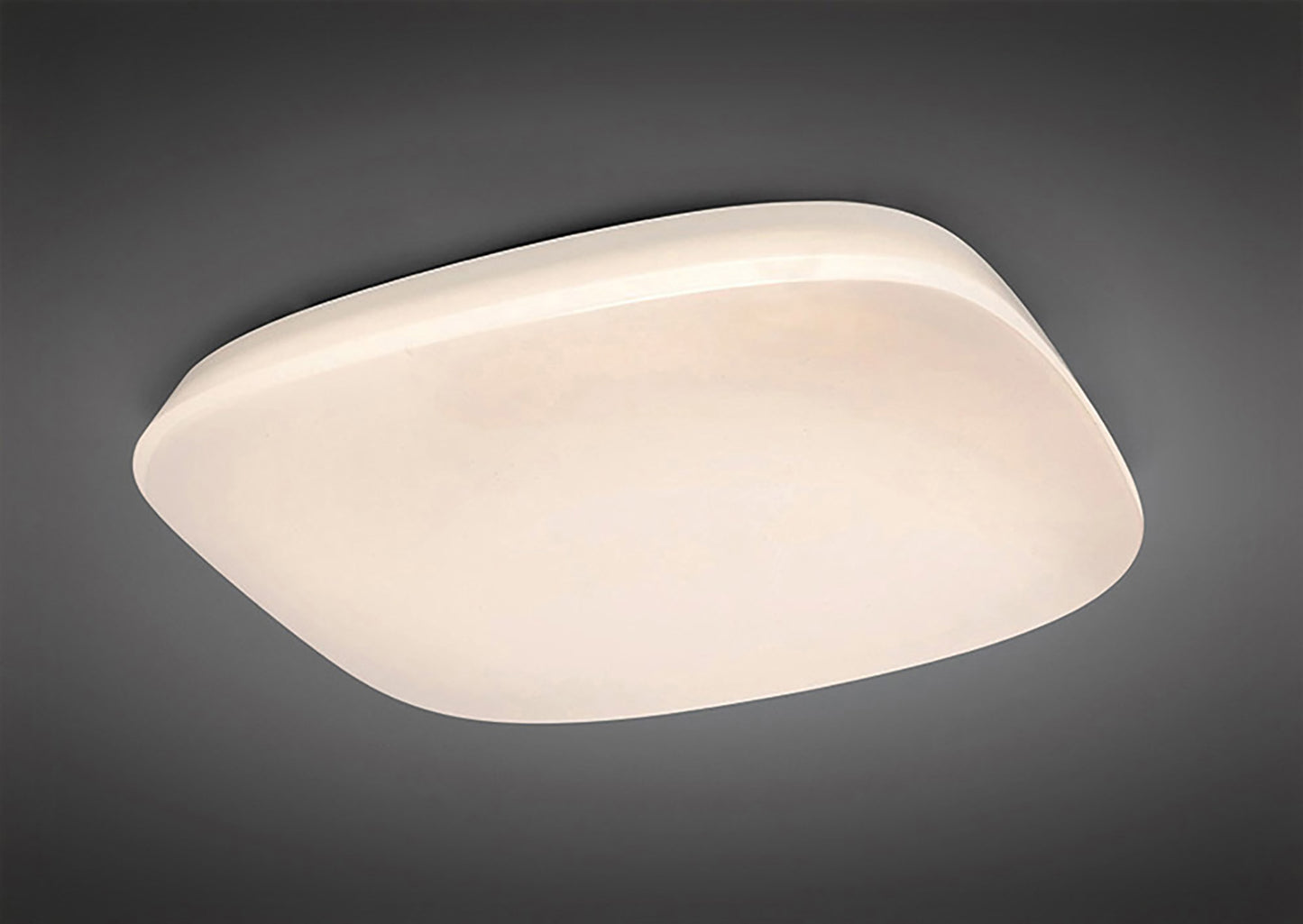 Quatro Flush Ceiling 60W LED Dimmable 3000K-6500K, 3800lm, White Acrylic, 3yrs Warranty by Mantra