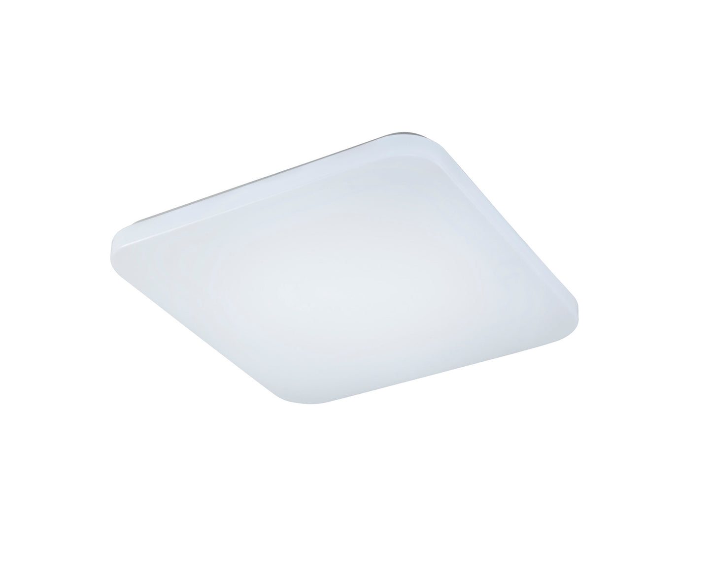 Quatro II Flush Fitting Square 40cm, 45W LED, 5000K, 3000lm, White, 3yrs Warranty by Mantra