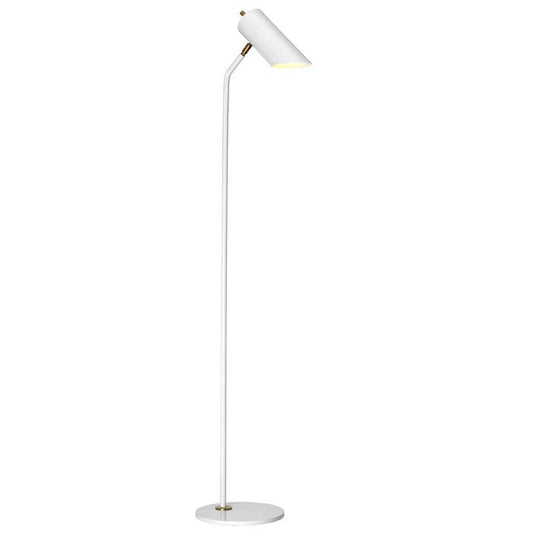 Quinto 1 Light Floor Lamp - White Aged Brass