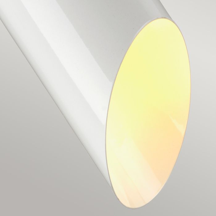 Quinto 1 Light Pendant - White Aged Brass