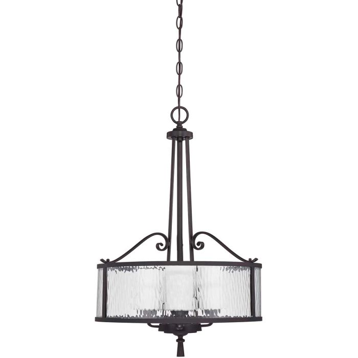 Adonis 3 Light Pendant - Dark Cherry